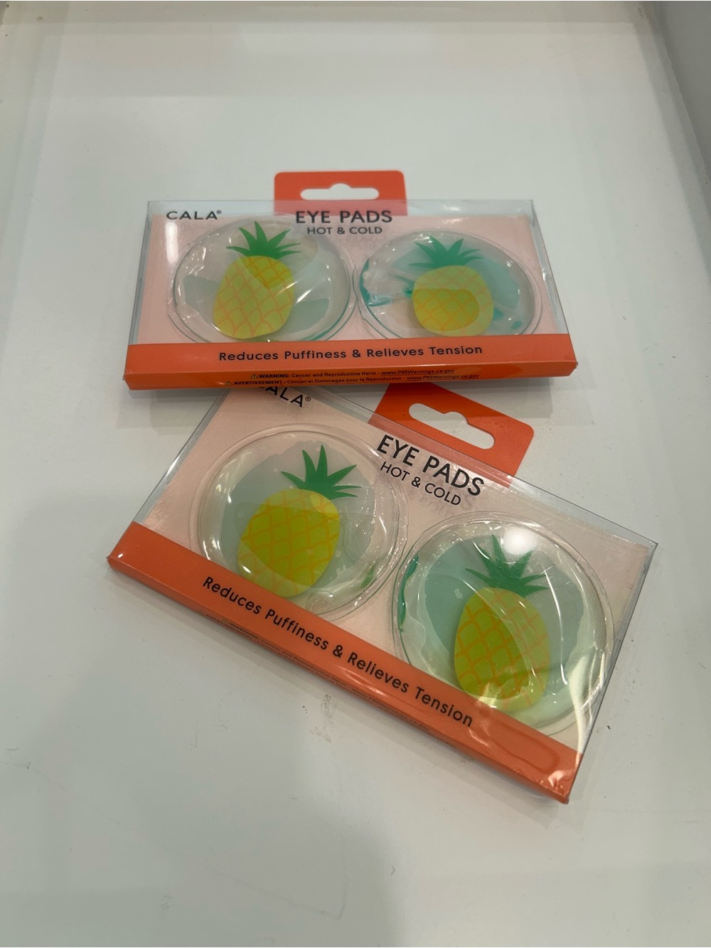Pineapple Hot & Cold Eye Pads - Green/Yellow-B